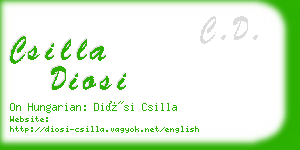 csilla diosi business card